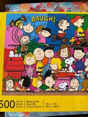 Peanuts Gang Jigsaw Puzzle (500 Pieces), Collectibles, Glare Free, Game